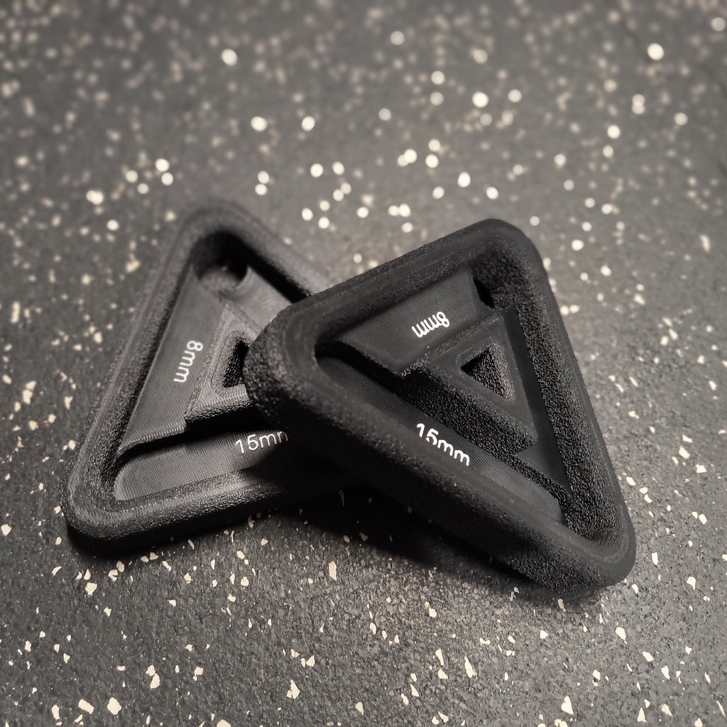 Crag Triangle Finger Trainer (15mm /10mm / 8mm) - set of 2 - $20 CAD