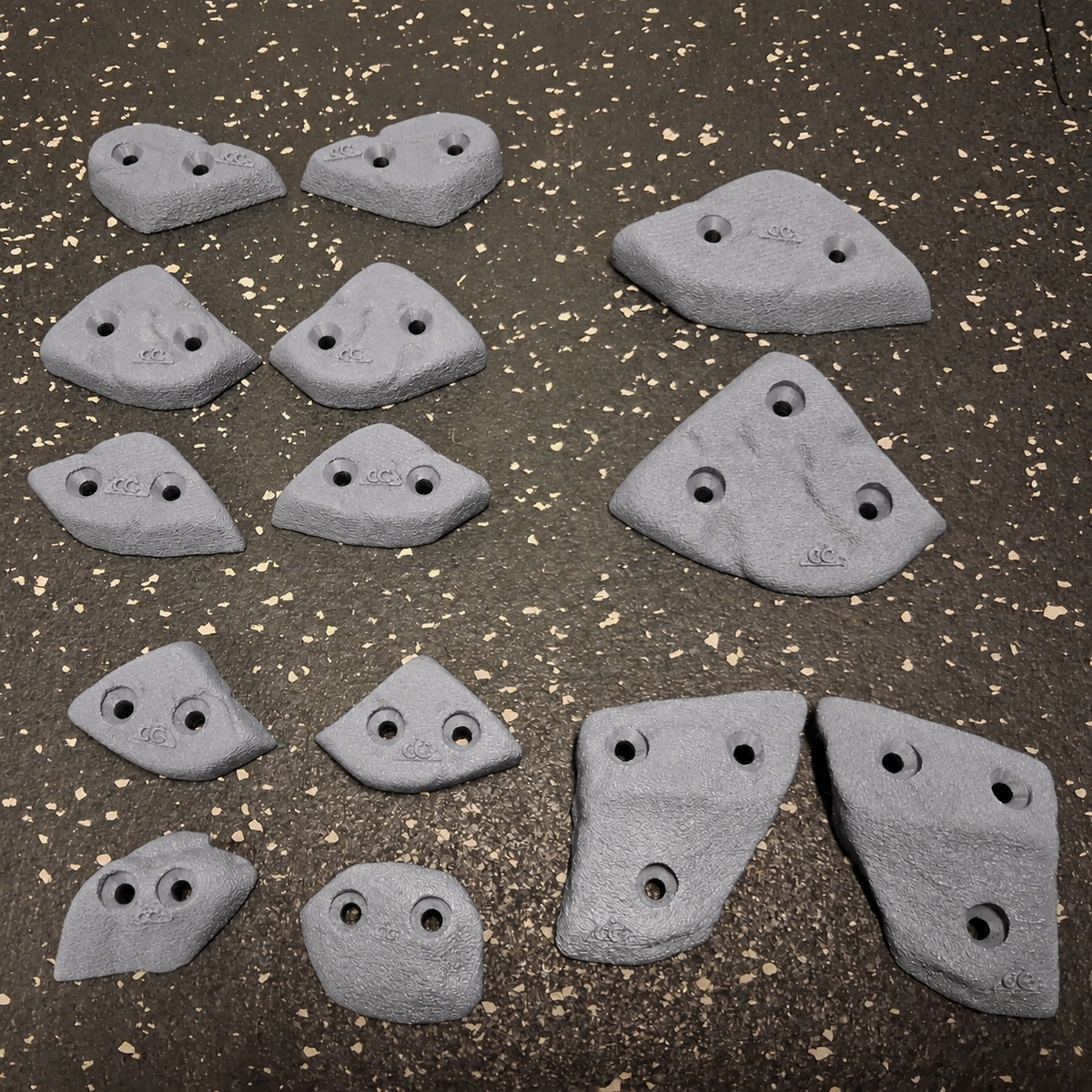 Small Rockies Footholds & Mini Crimps - Screw on climbing holds - set of 14 - Starting at $40 CAD