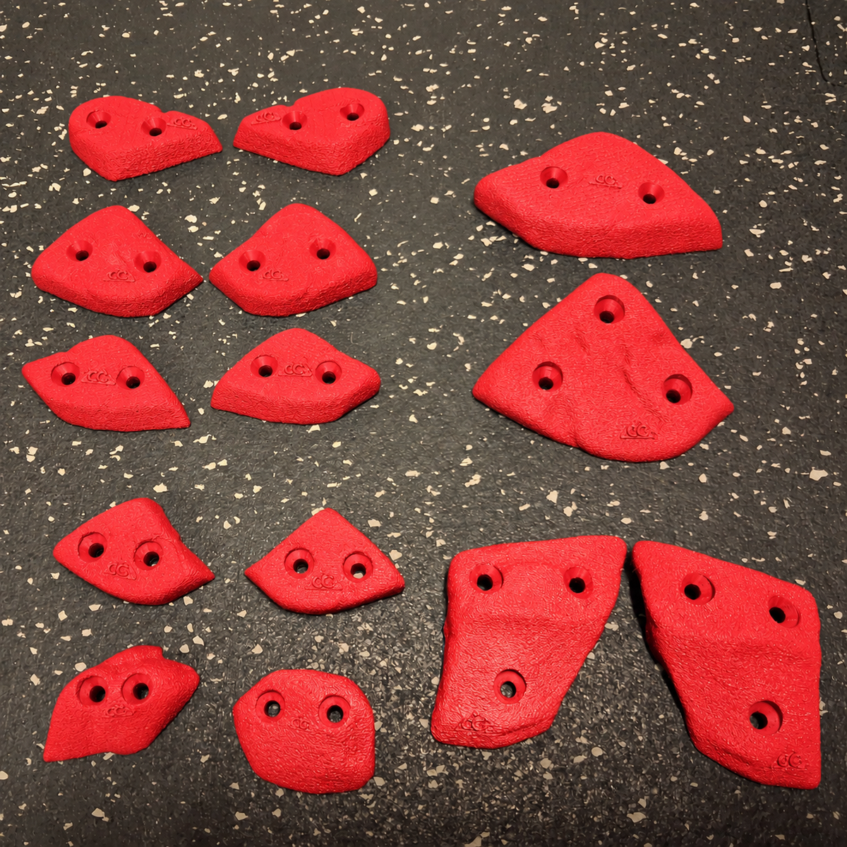 Small Rockies Footholds & Mini Crimps - Screw on climbing holds - set of 14 - Starting at $40 CAD