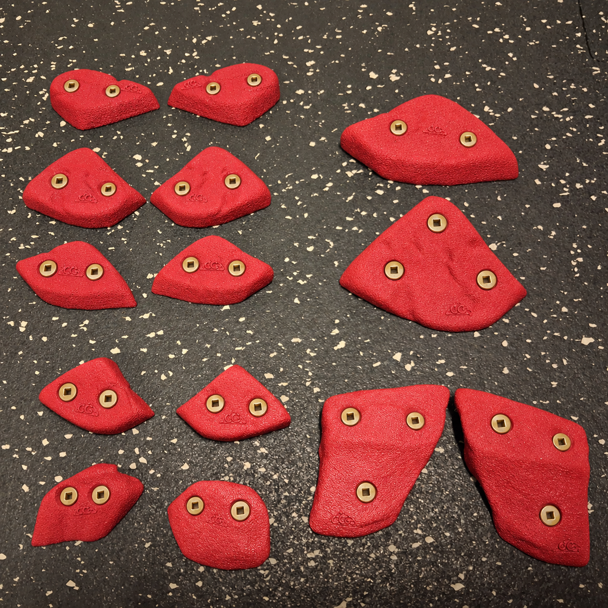 Small Rockies Footholds & Mini Crimps - Screw on climbing holds - set of 14 - Starting at $40 CAD