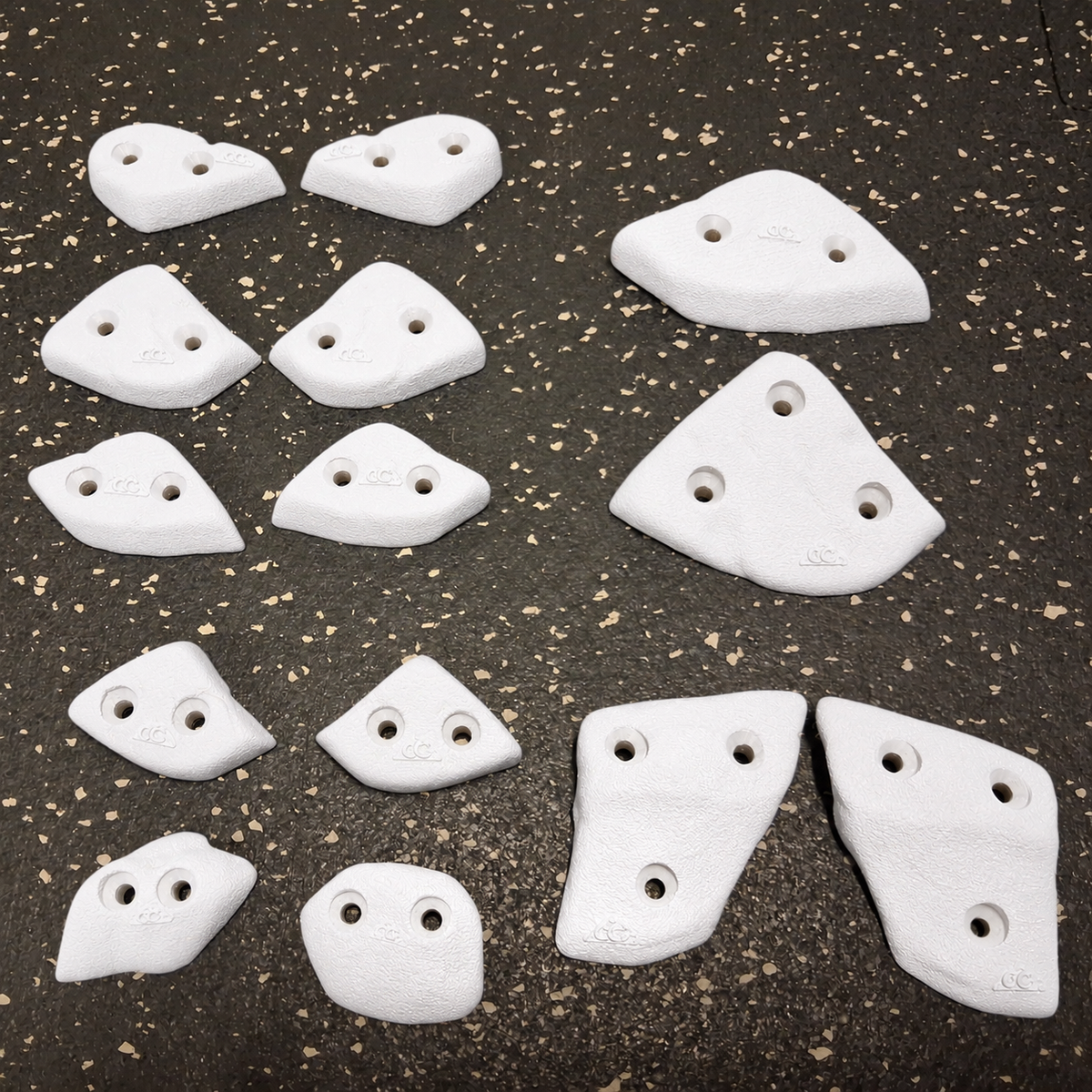 Small Rockies Footholds & Mini Crimps - Screw on climbing holds - set of 14 - Starting at $40 CAD